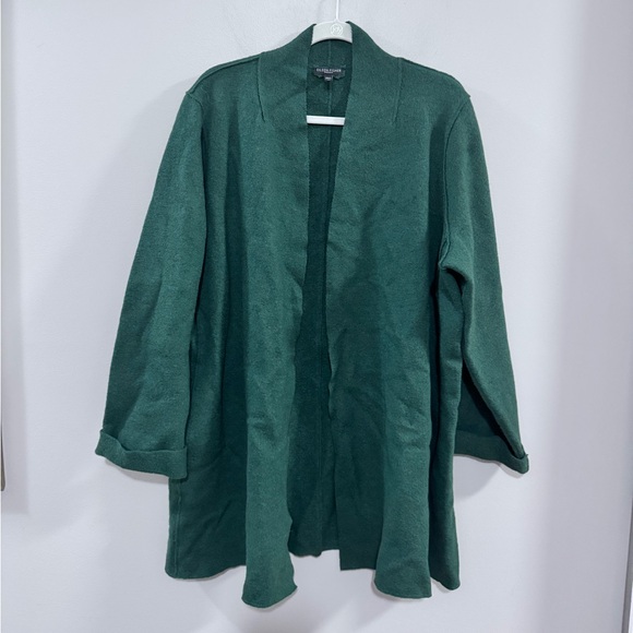 Eileen Fisher Boiled Wool Jersey Shawl Collar Jacket Coat.  Size 2X - Picture 1 of 7